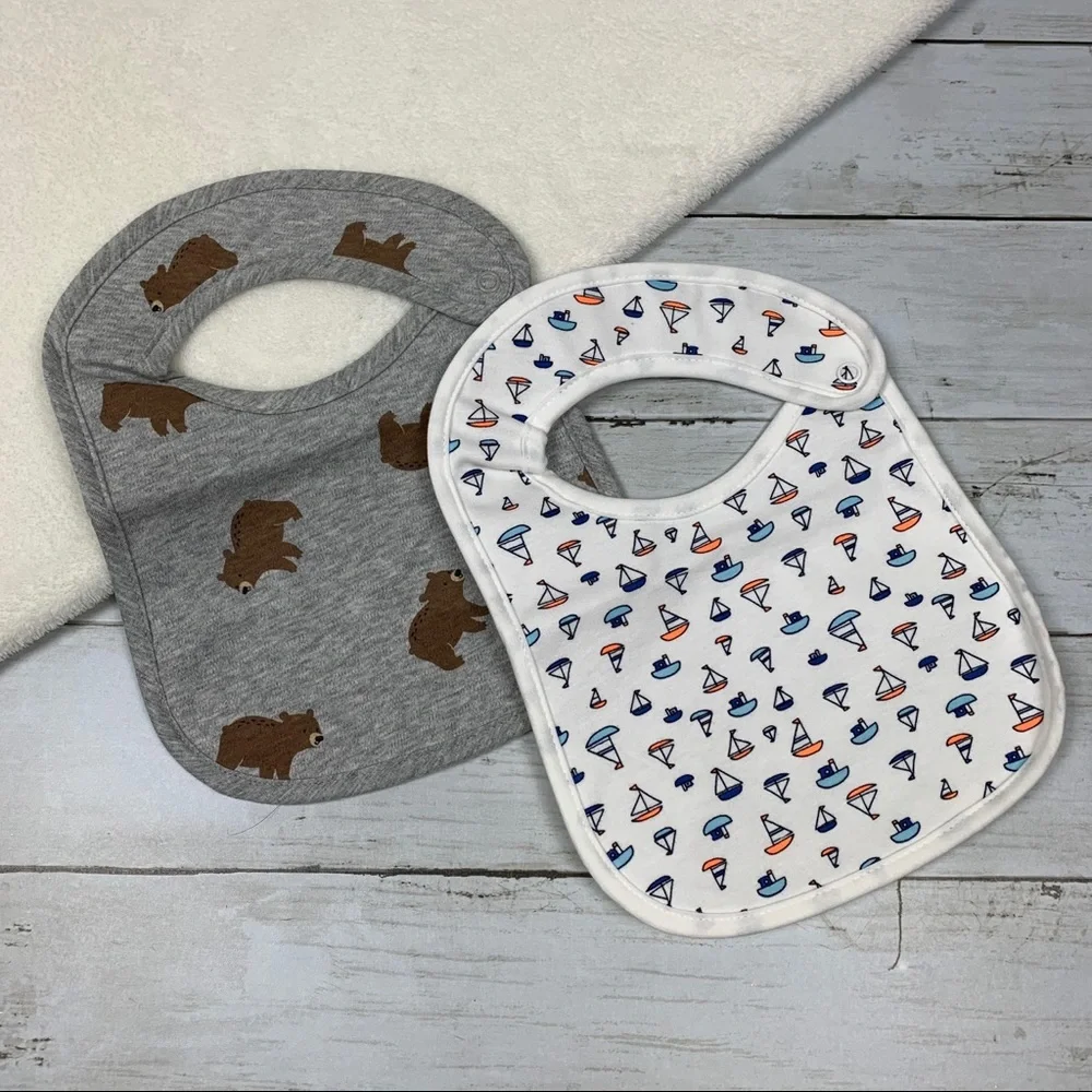 NEW Simple Joys by Carter's Baby Feeder Bibs 7